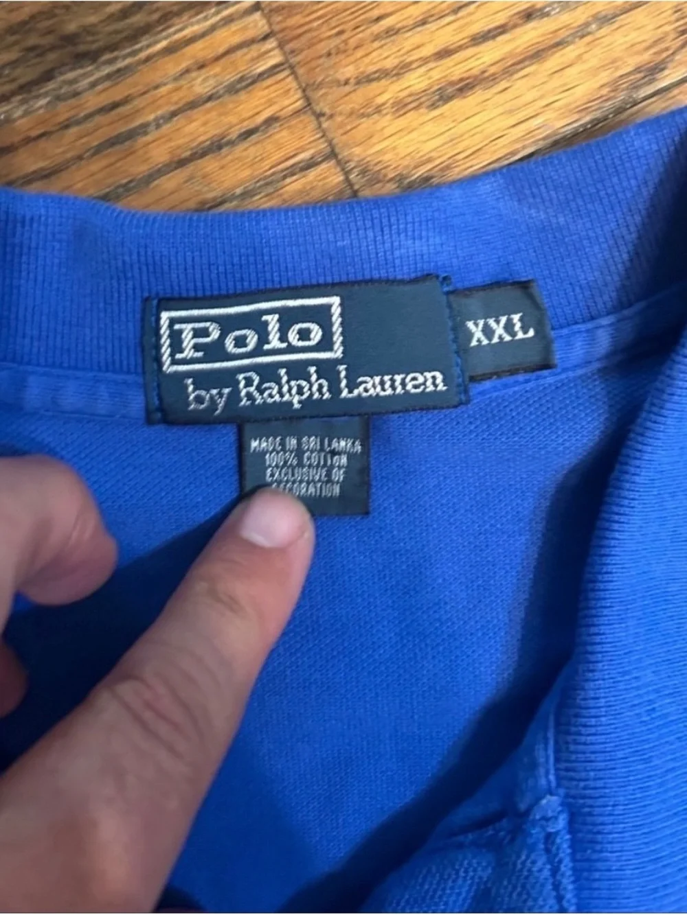 Polo by Ralph Lauren Blue Polo with Lime Pony Logo